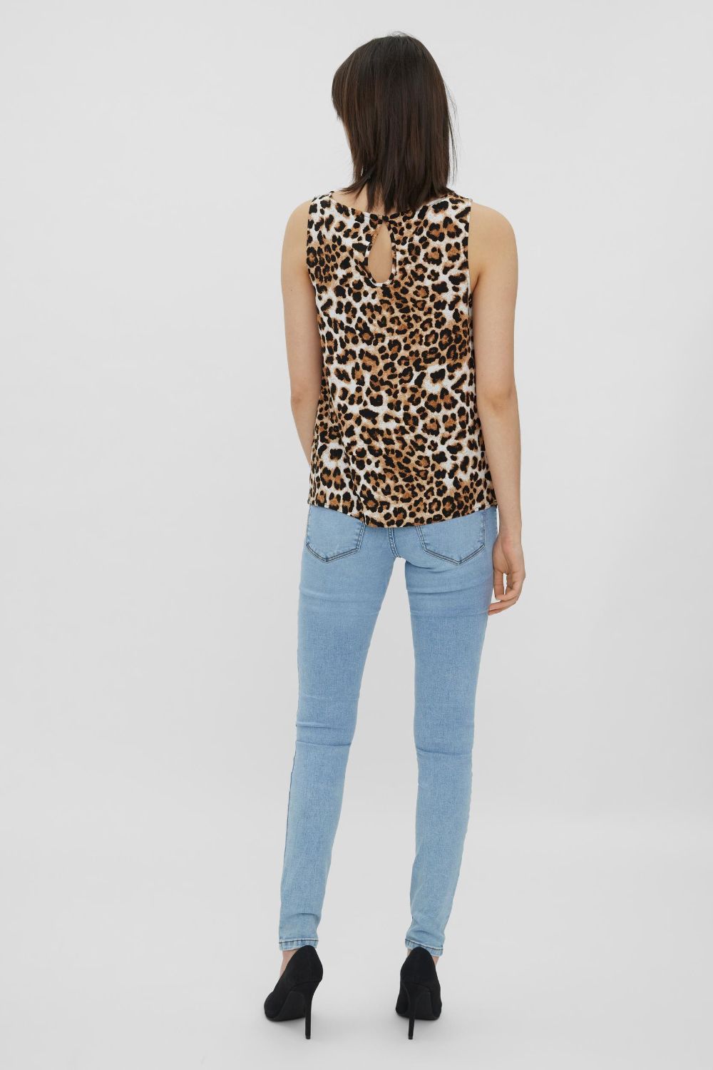 Easy Leopard Print Tank Top in Brown