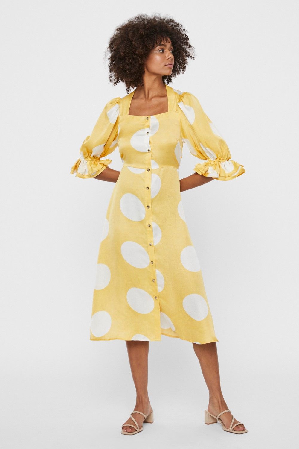Filuca Midi Dress in Yellow
