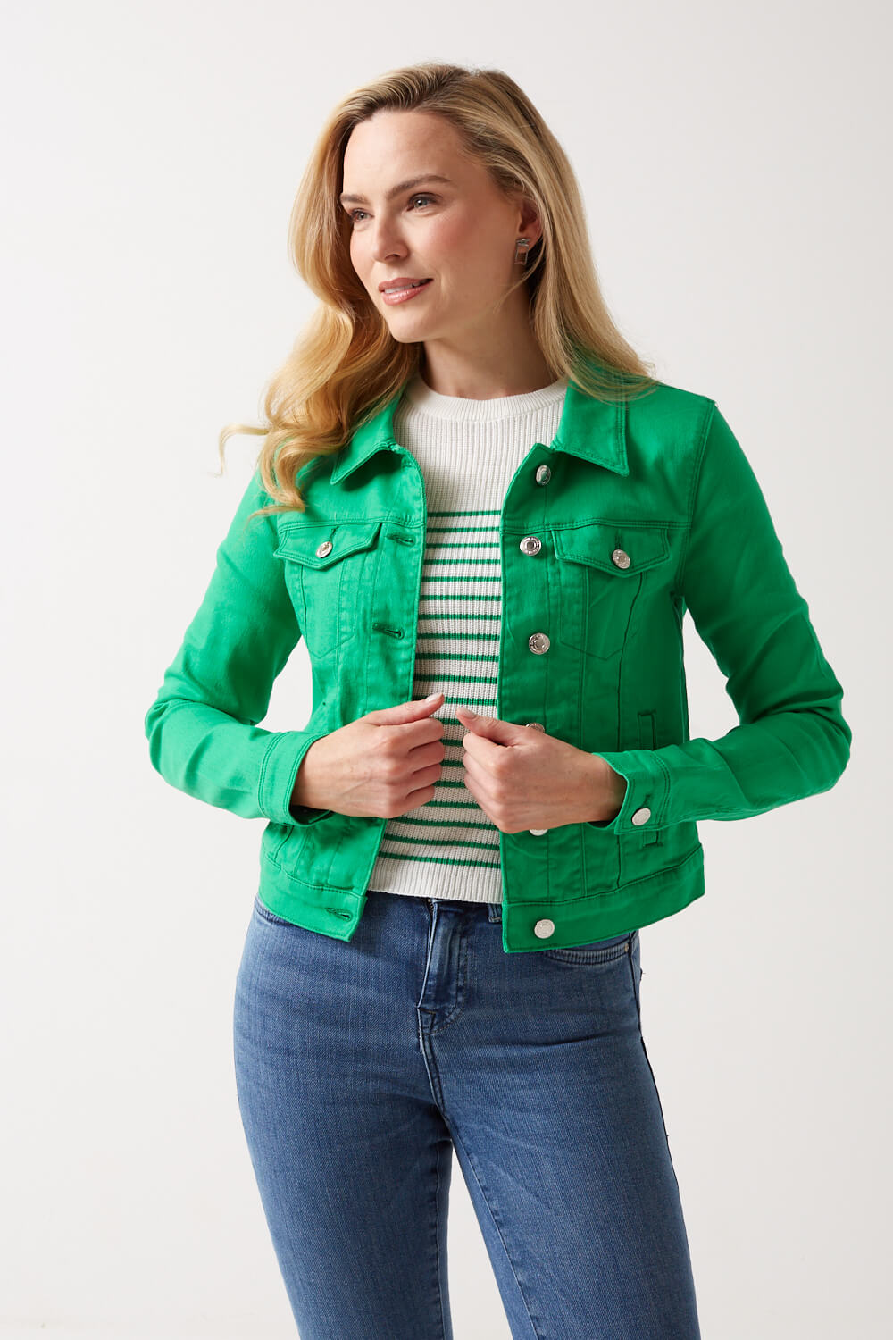 Wild Denim Jacket in Green