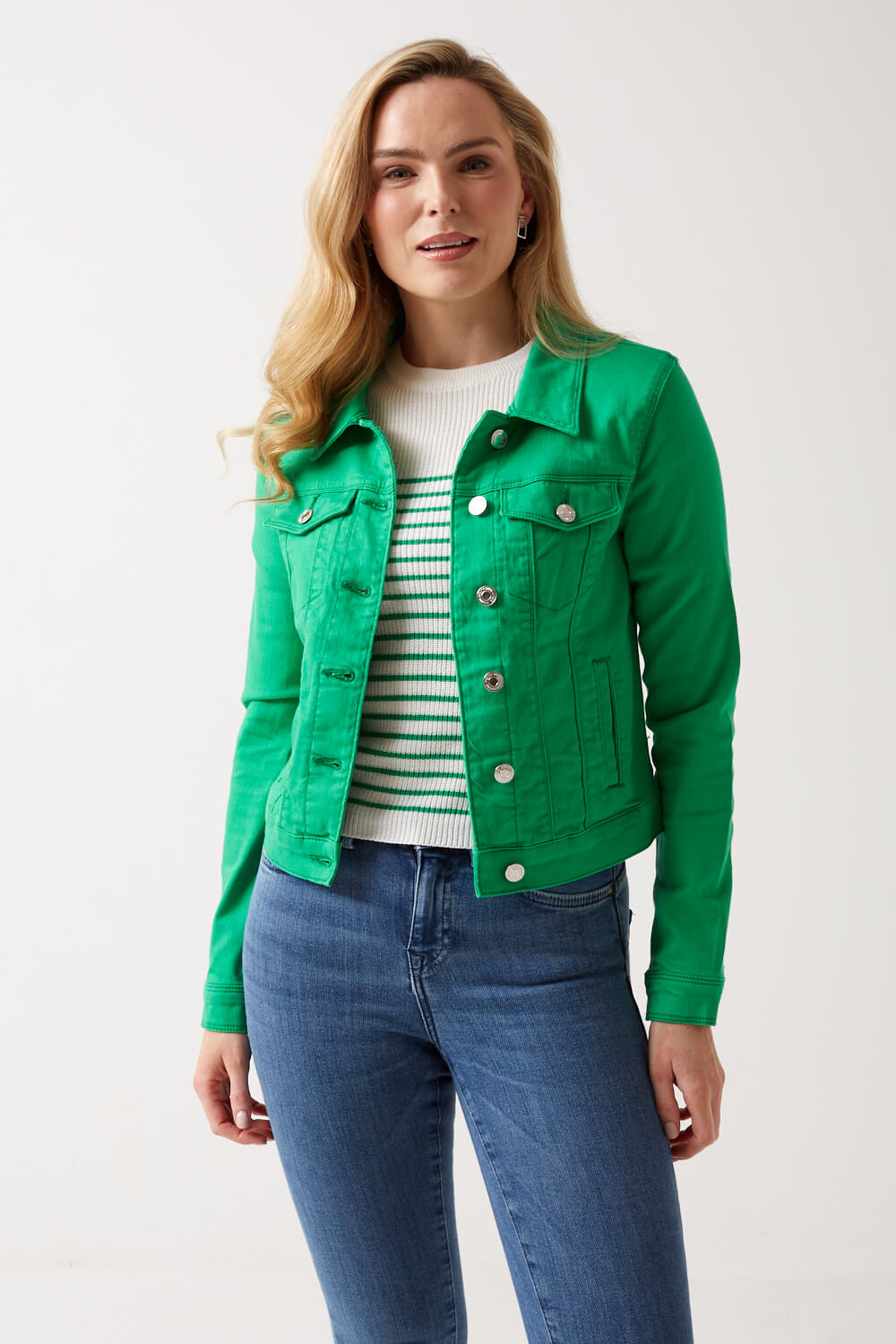 Wild Denim Jacket in Green