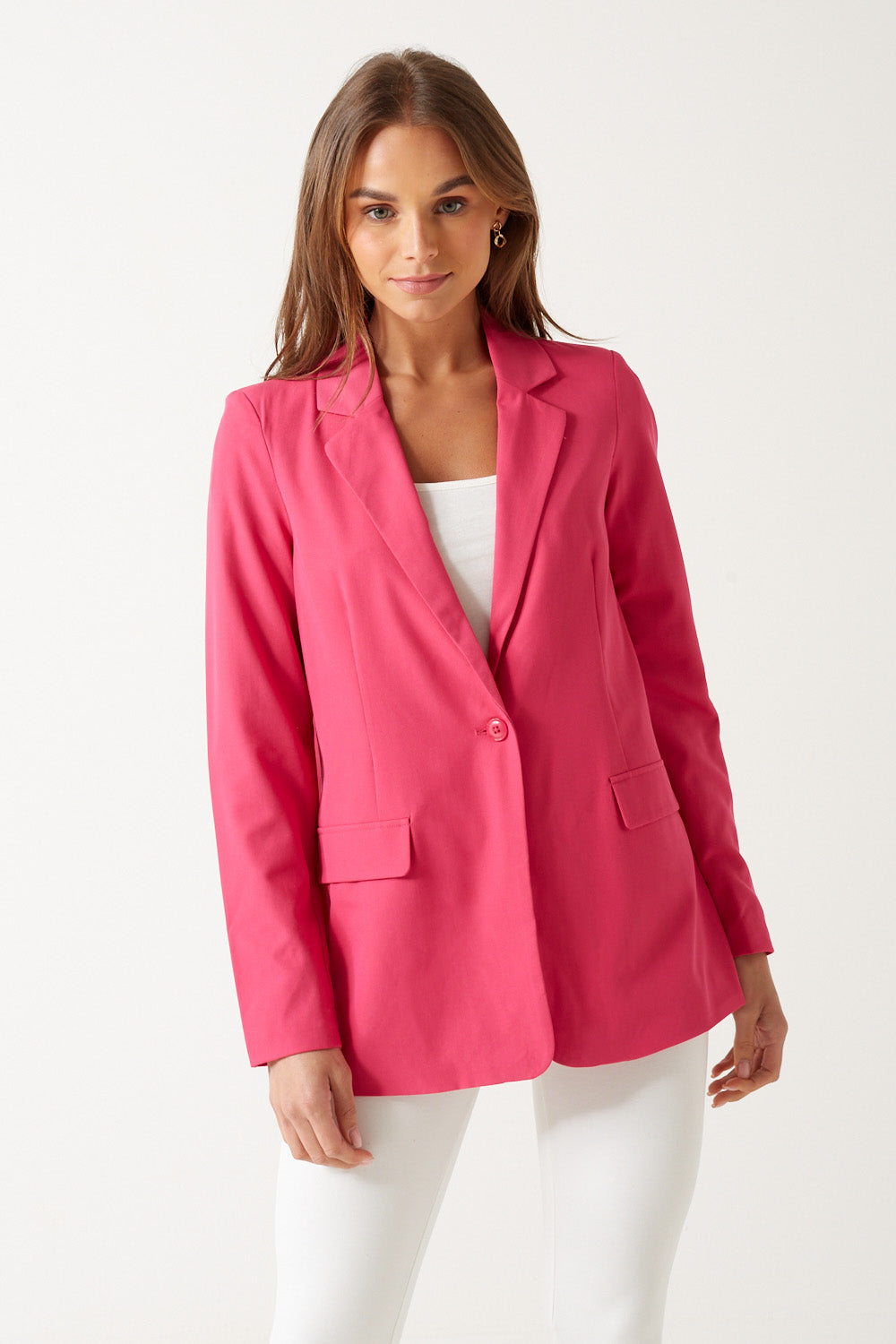Zelda Blazer in Hot Pink