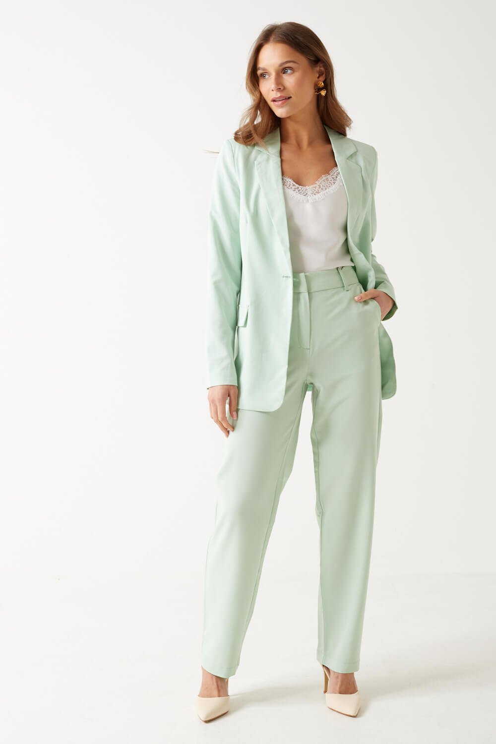 Zelda Blazer in Mint