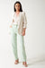 Zelda High Waisted Straight Leg Trousers in Mint