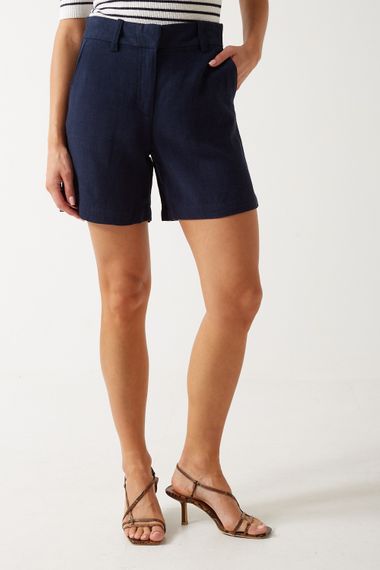 Vero Moda Verhera Long Linen Shorts in Light Beige | iCLOTHING - iCLOTHING