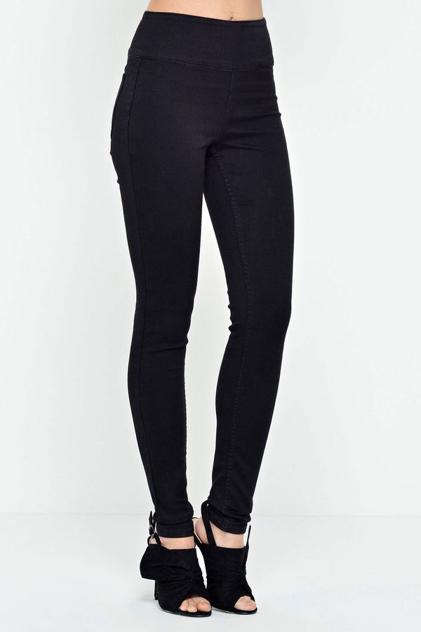 Pieces Betty High Waist Jeggings in Black